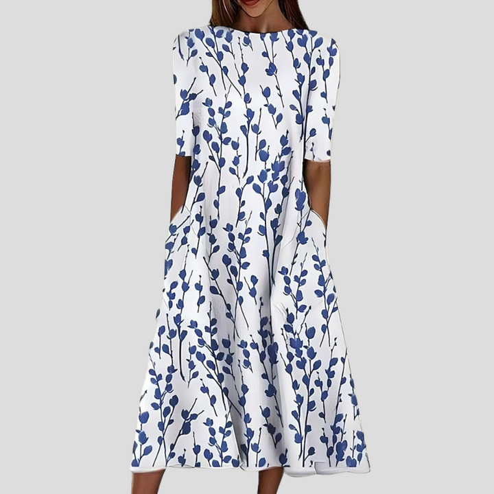 Sela – Coastal Floral Midi Dress