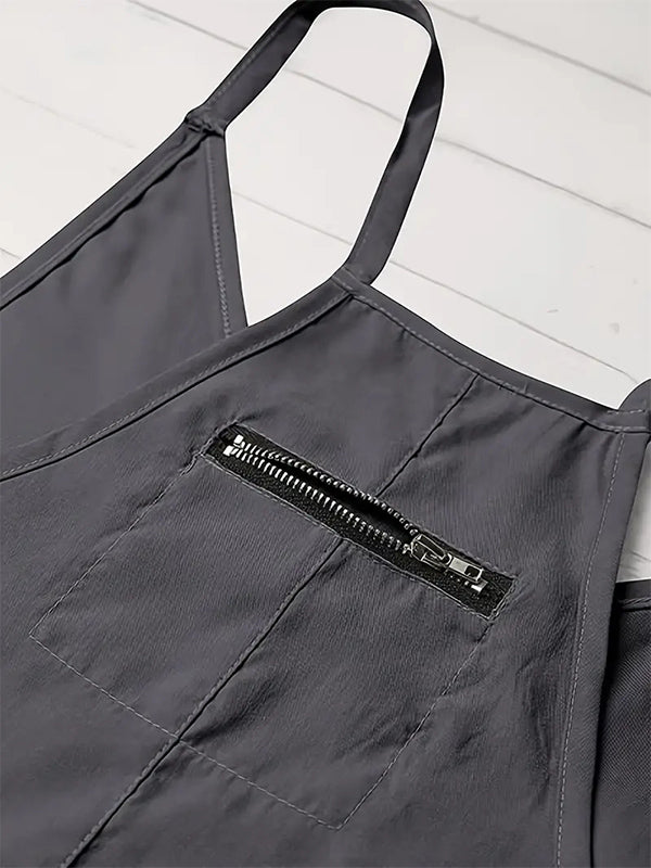 Casual Dungaree Jumpsuit with Large Pockets