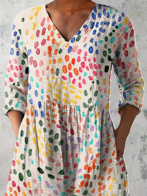 Bernadette -  Long V-Neck Shirt
