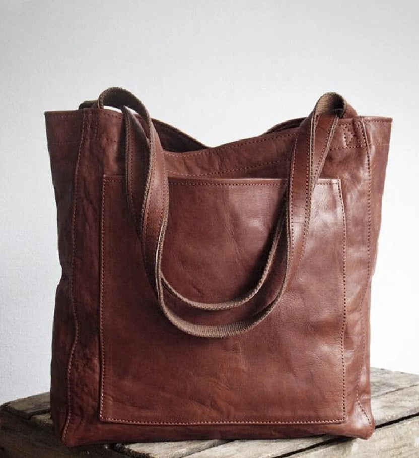 Ella - Classic Leather Tote