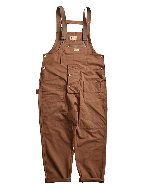 Casual Cargo Overall with Multiple Pockets