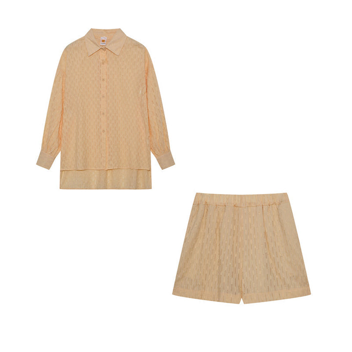 Elizabeth - Breezy Shirt And Shorts Set