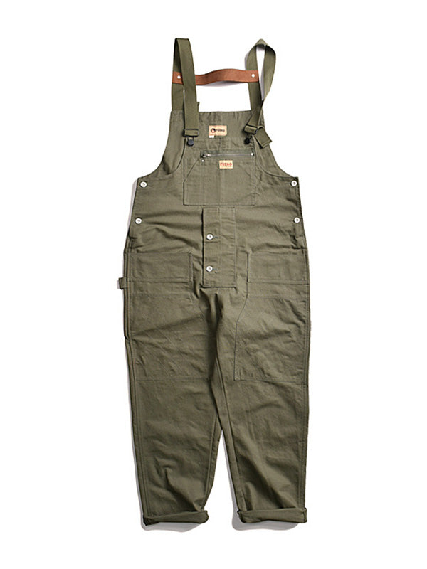 Casual Cargo Overall with Multiple Pockets