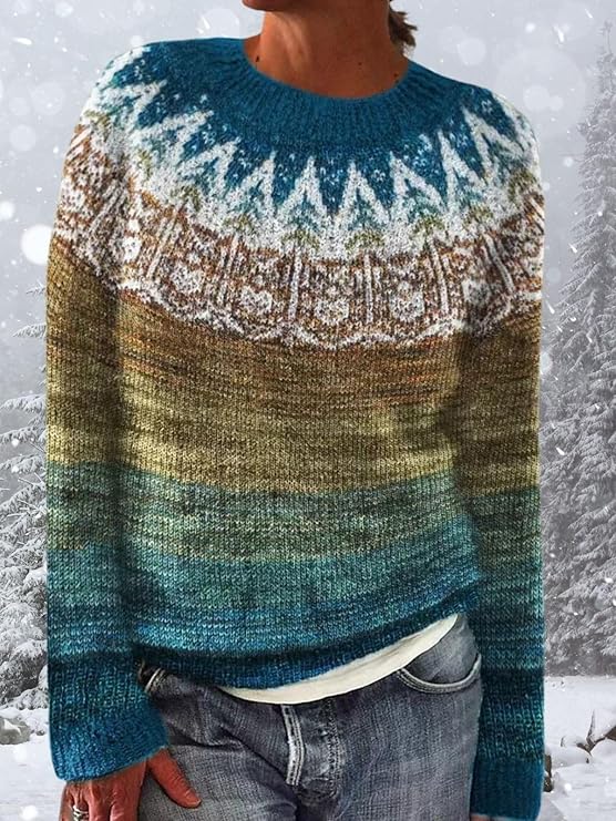 Cozy Icelandic Style Sweater for Cold Weather