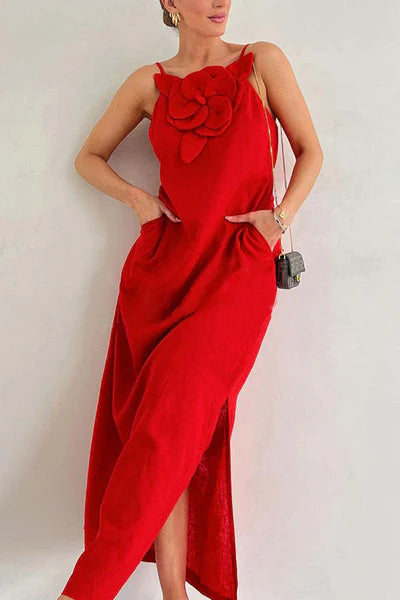 ELVIRETH – ELEGANT SUMMER DRESS WITH FLORAL GRACE