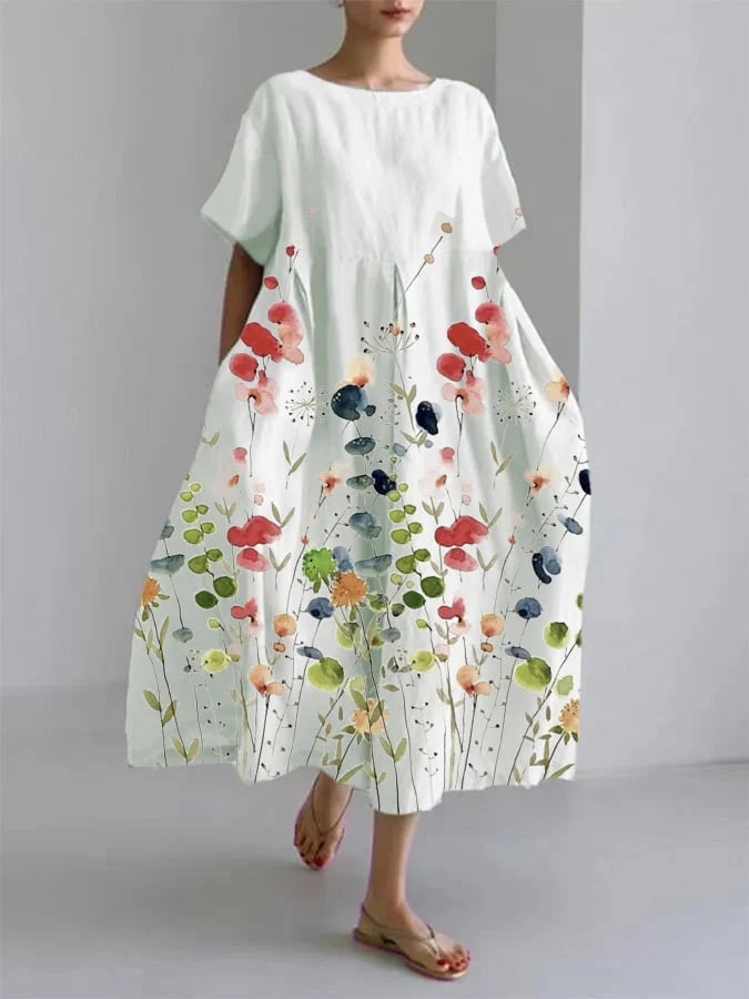 LILIANA - Casual Long Dress with Freedom of Movement