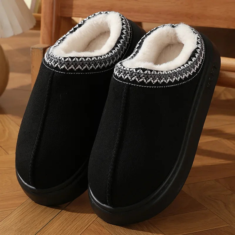 Chloe - Fluffy Platform Slippers