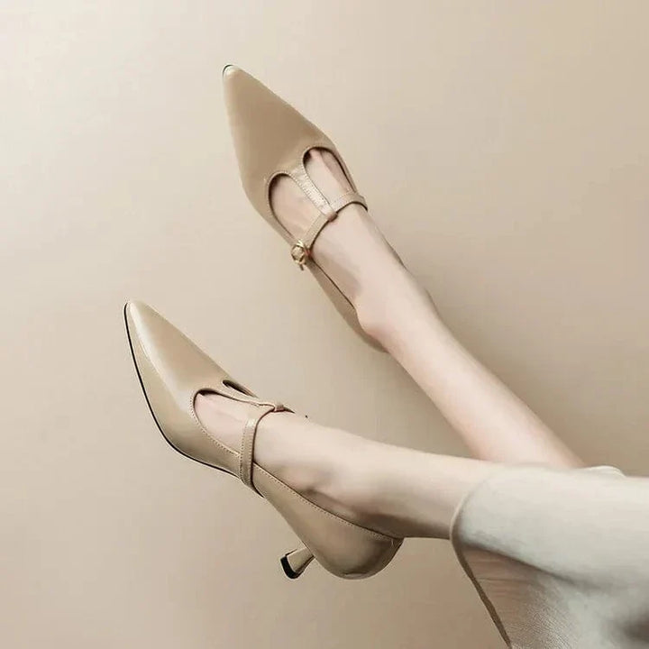 SOLENELLE – OLYSA PATENT LEATHER KITTEN HEELS