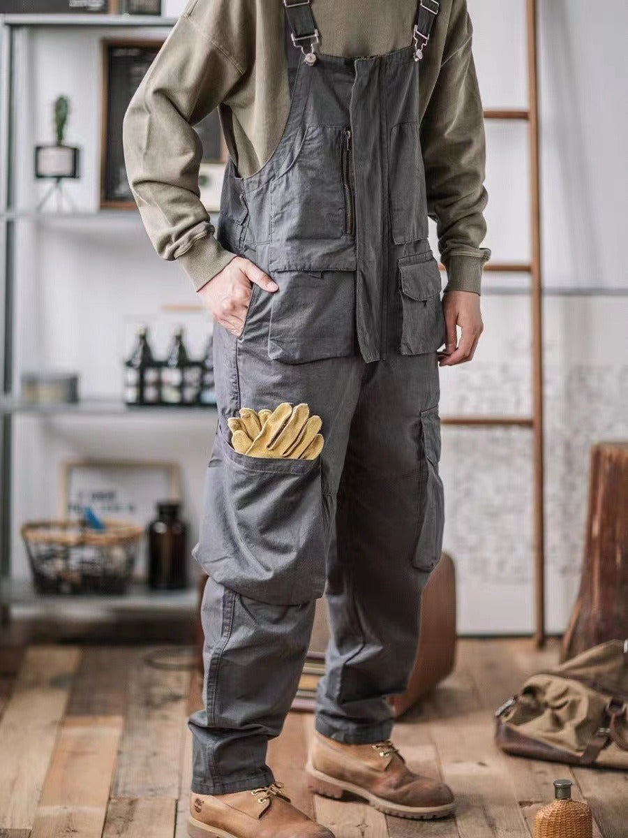 Craftsman Dungarees with Patch Pockets for Men
