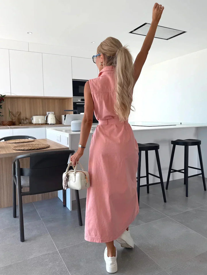 Diane - Denim Maxi Dress