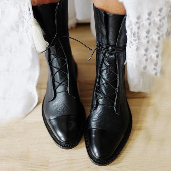 ISABELLA – ELEGANT PU LEATHER HEELED BOOTS