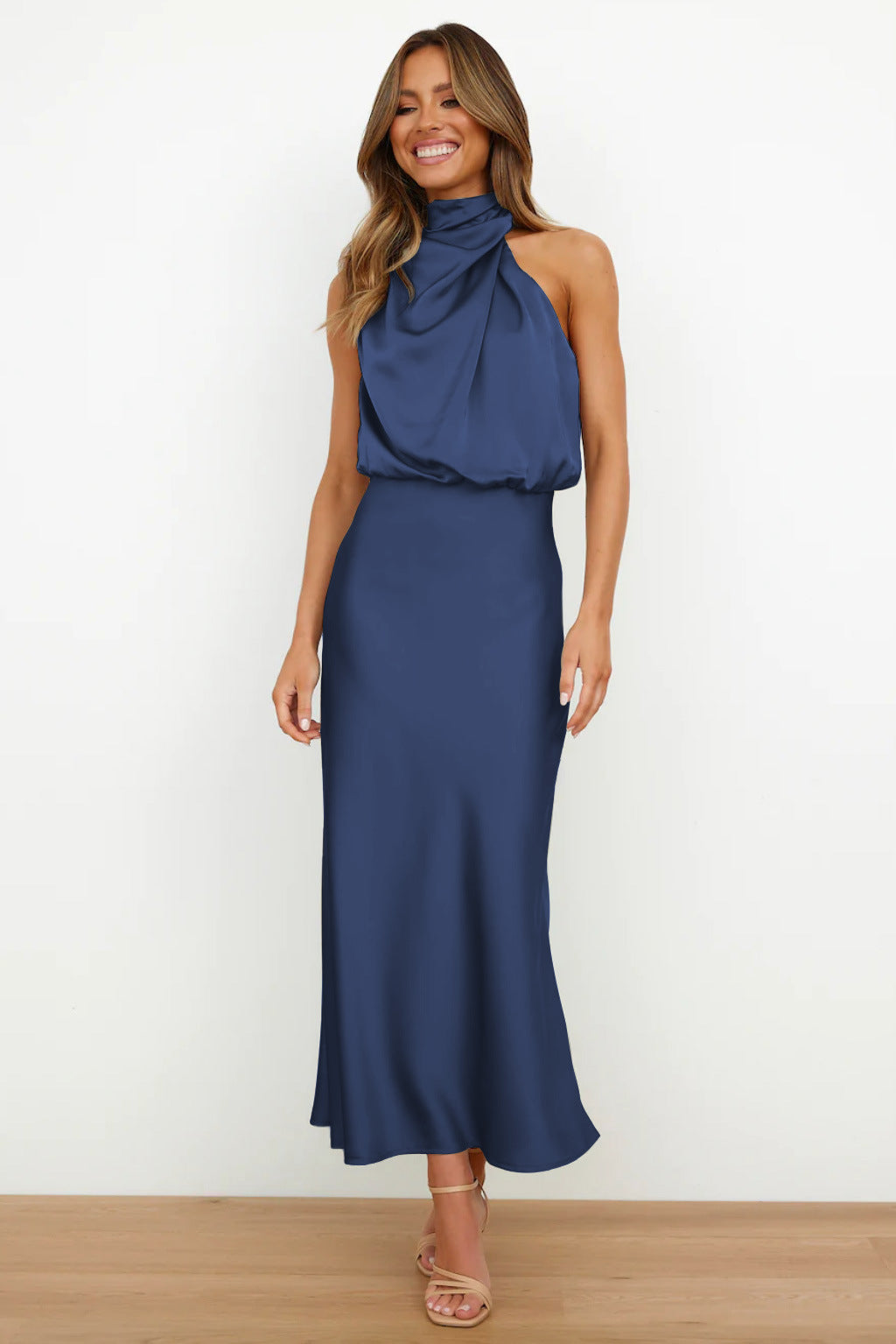 NAYLIRA – MIDI DRESS WITH OFF-THE-SHOULDER DESIGN