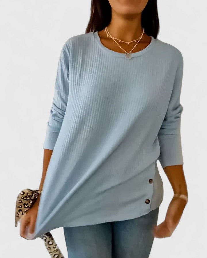 VIRELYA – ELEGANT CREW TOP FOR TIMELESS EVERYDAY STYLE