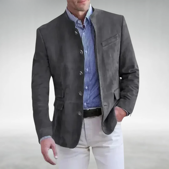 HENRY – MODERN STAND COLLAR BLAZER