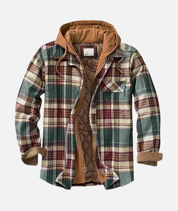 ELANITHRA – PLAID PATCHWORK JACKET