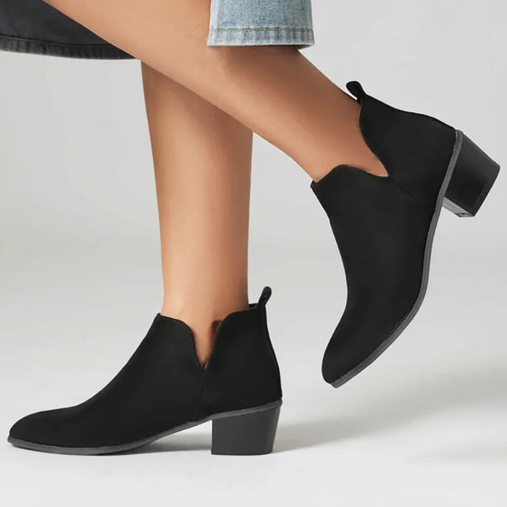PRINTED ANKLE BOOTS