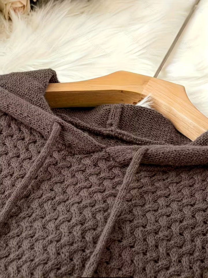 JAKYNTA – CASUAL HOODED SWEATER DRESS