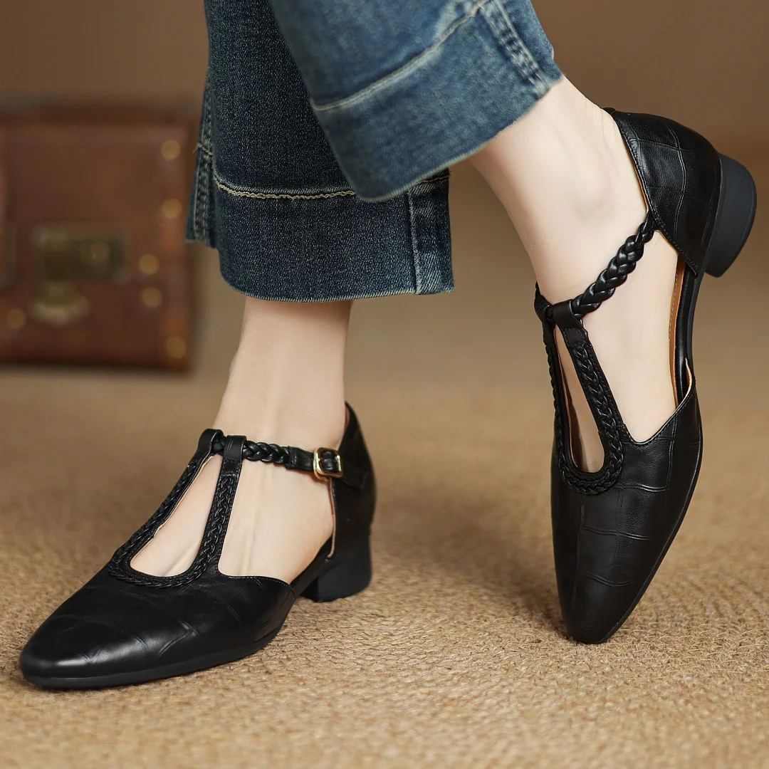 AZARIENNE – KEPA LEATHER MARY JANES