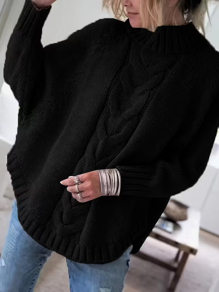 PAMELLA – CABLE KNIT OVERSIZED SWEATER