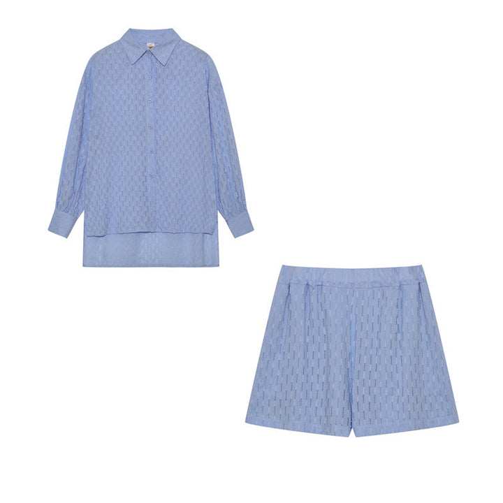 Elizabeth - Breezy Shirt And Shorts Set