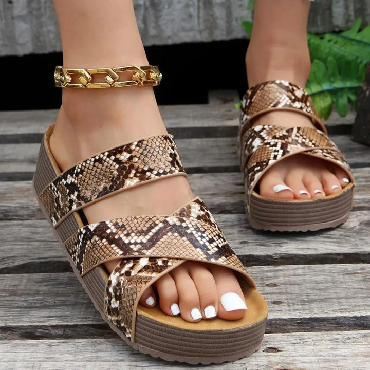 Abigail – Orthopedic Leather Strap Sandals