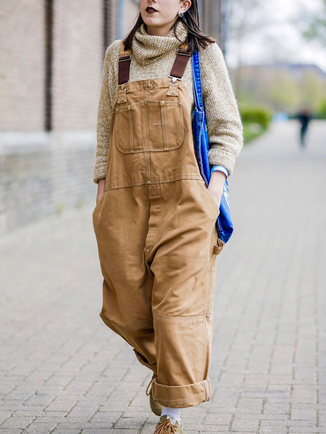 ALORA – STYLISH CANVAS JUMPSUIT