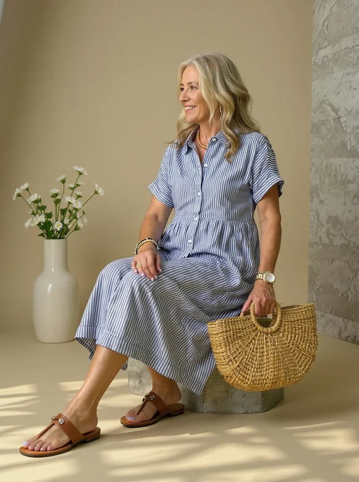 AURELIE – CHIC STRIPED DRESS WITH TIMELESS STYLE