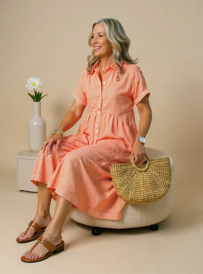 AURELIE – CHIC STRIPED DRESS WITH TIMELESS STYLE