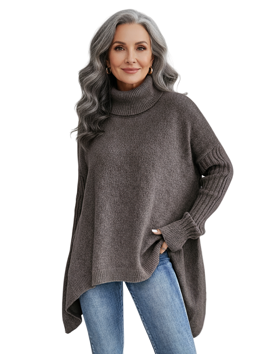 LIV – ELEGANT LONG KNIT WITH TURTLENECK