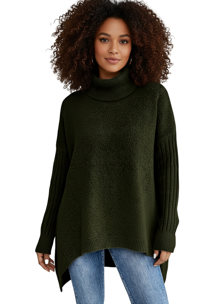 LIV – ELEGANT LONG KNIT WITH TURTLENECK