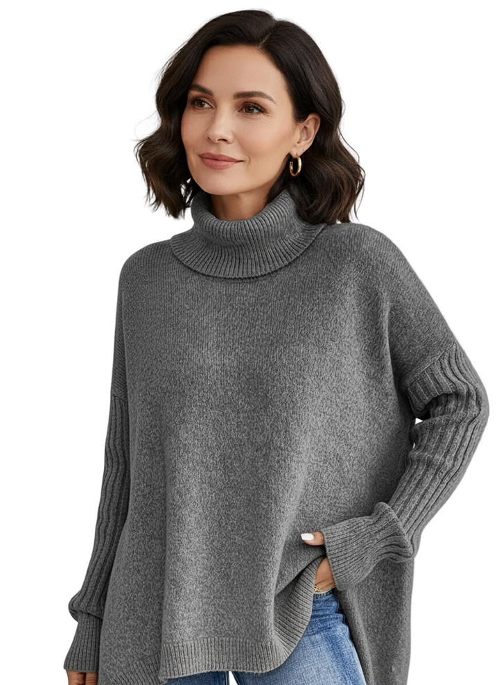 LIV – ELEGANT LONG KNIT WITH TURTLENECK