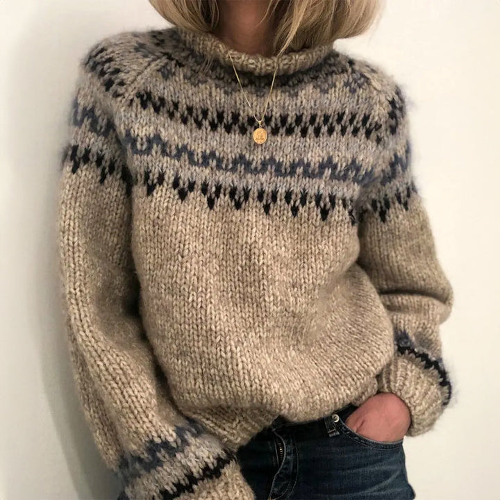 SERAVELLEA – WOMEN’S WARM NORDIC-INSPIRED WINTER SWEATER