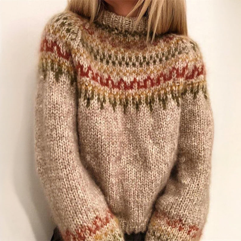 SERAVELLEA – WOMEN’S WARM NORDIC-INSPIRED WINTER SWEATER