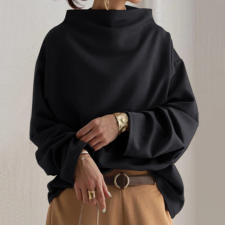 AURALEINA – HIGH-NECK SOFT KNIT TOP