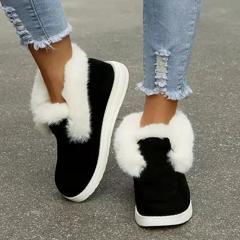 OrthoChic – Women's Plush Slip-On Boots