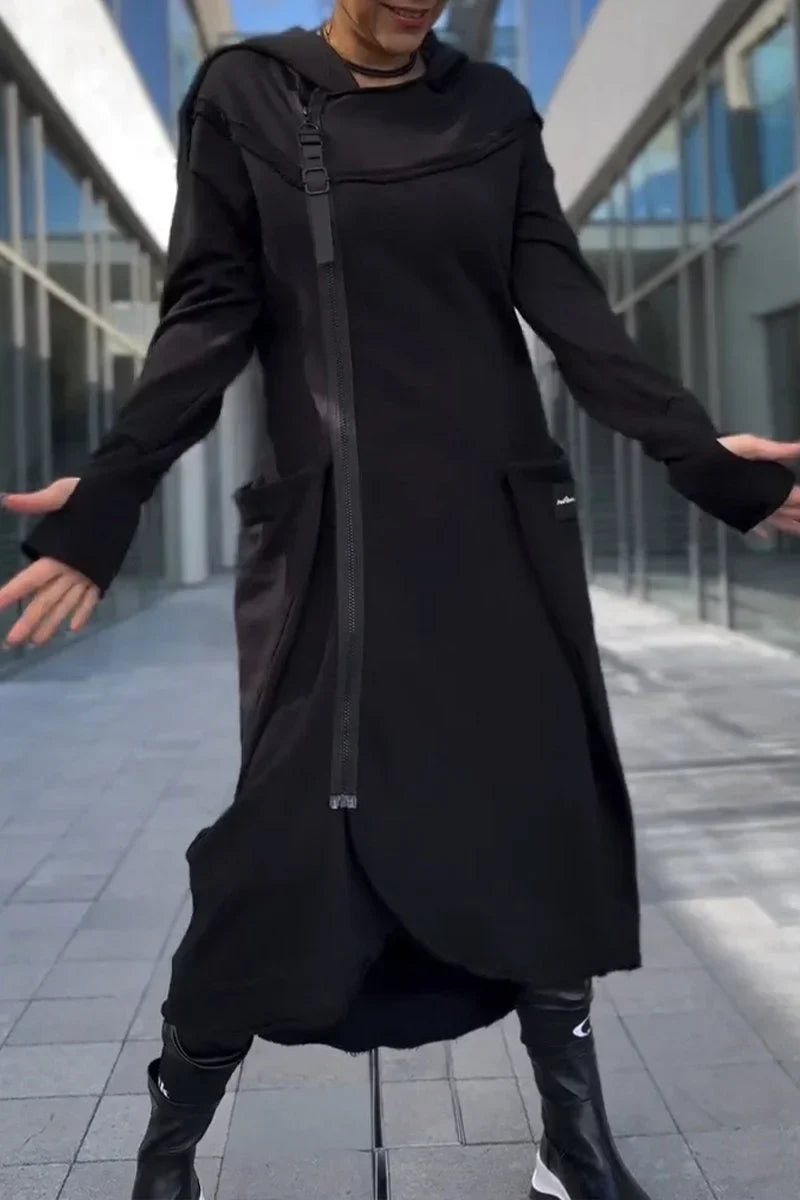 SERENYTHEA – LONG ZIP-UP HOODIE
