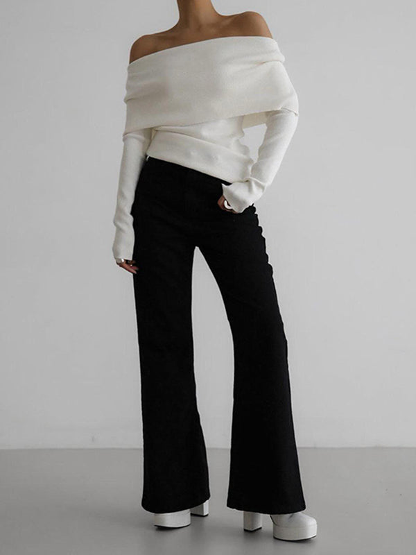 Erica - Off-Shoulder Elegance Sweater