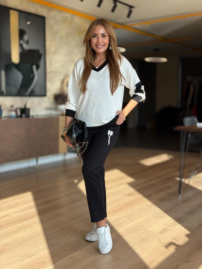 Evelora – Casual Elastic Waist Pants