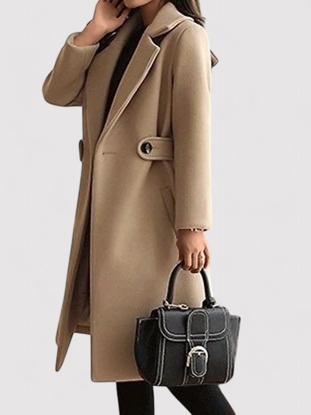 Elise - Belted Winter Wool Coat
