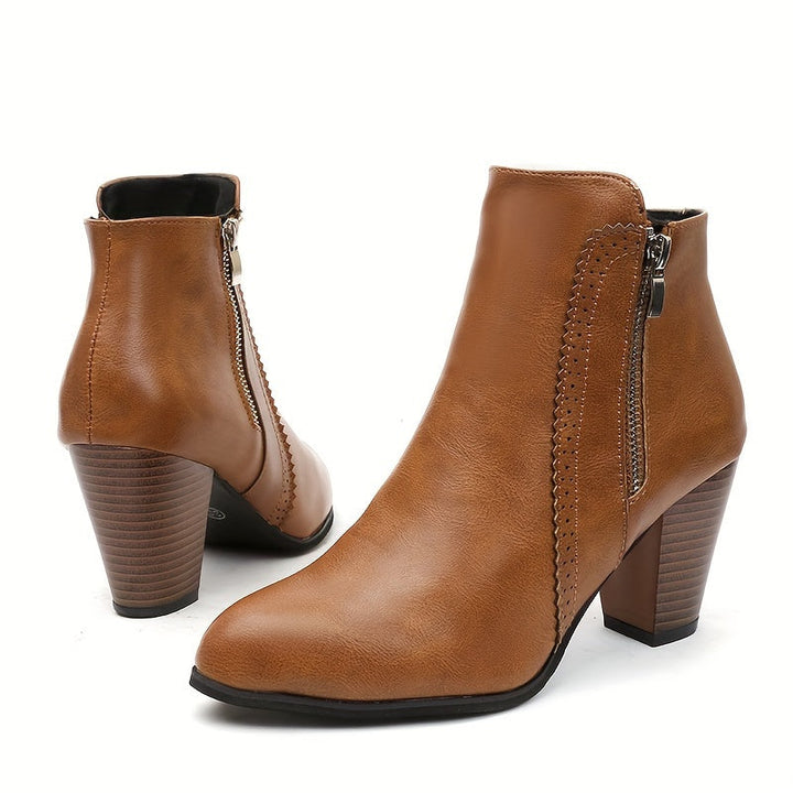 ZOFIE – HIGH HEEL BOOTS WITH SIDE ZIPPER