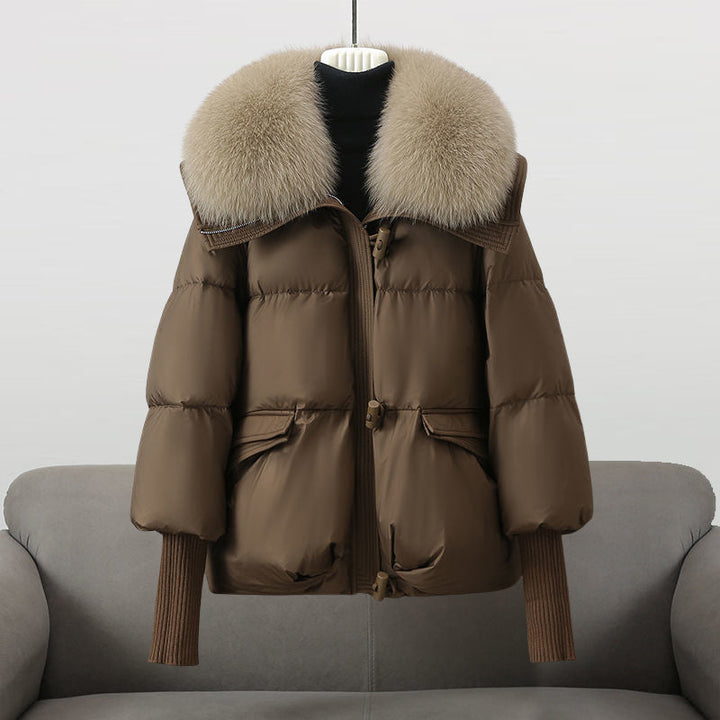 Aurora - Glam Jacket in Real Feather