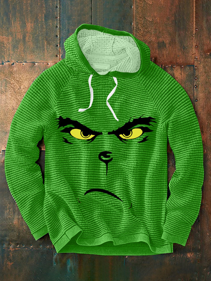 Men's Funny Classic Christmas Character Print Casual Hoodie