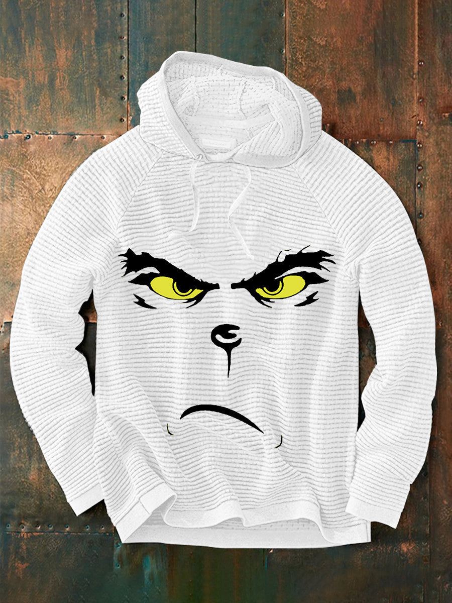 Men's Funny Classic Christmas Character Print Casual Hoodie