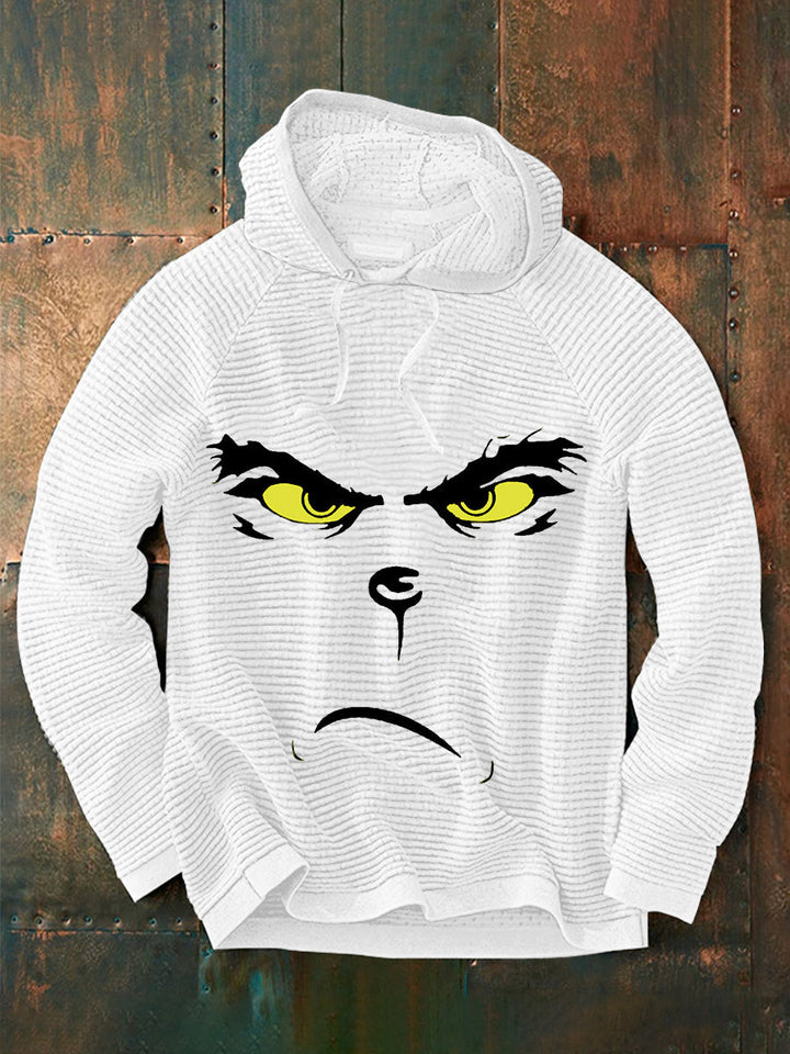 Men's Funny Classic Christmas Character Print Casual Hoodie