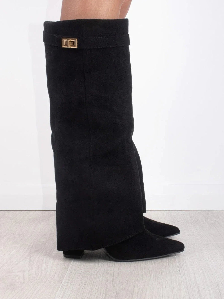 DAISY – WINTER ZIP-UP SLOUCHY HIGH HEEL BOOTS